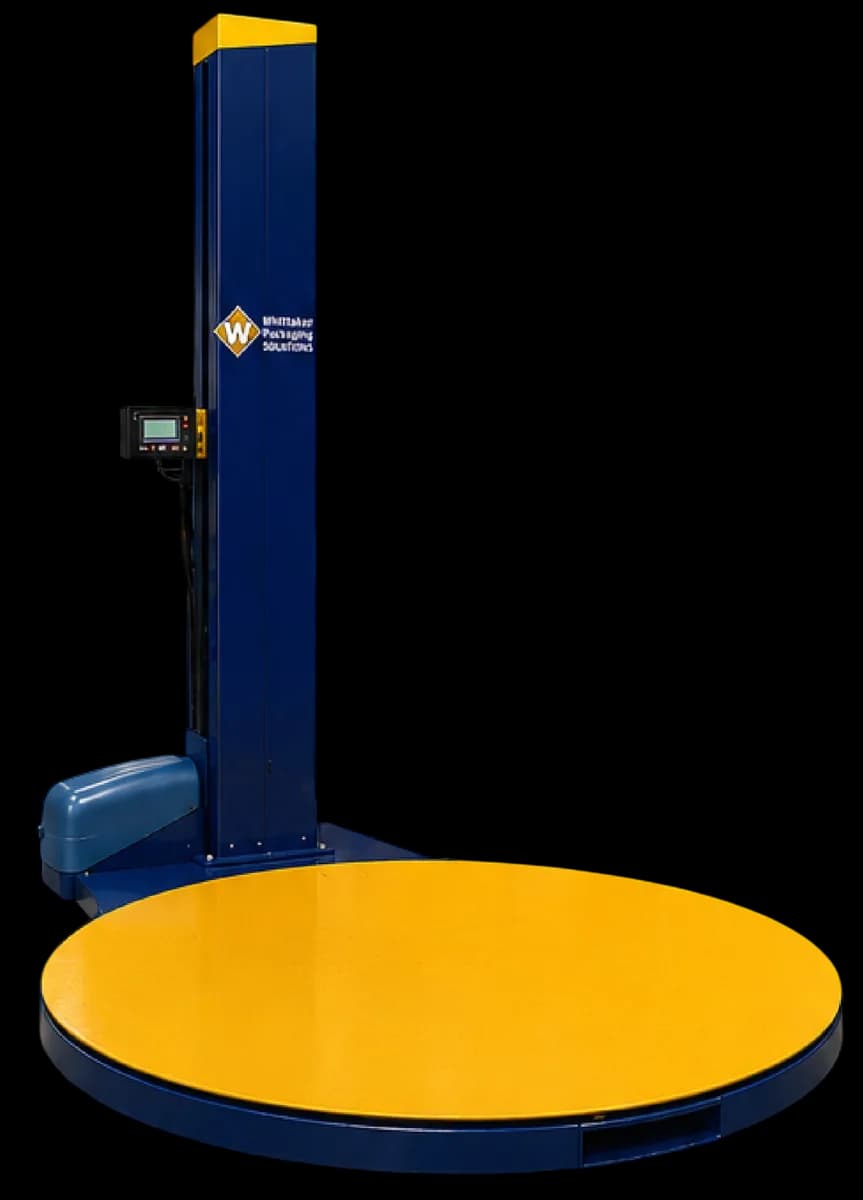 WPS integrated pallet wrapper weighing system with shear beam load cells