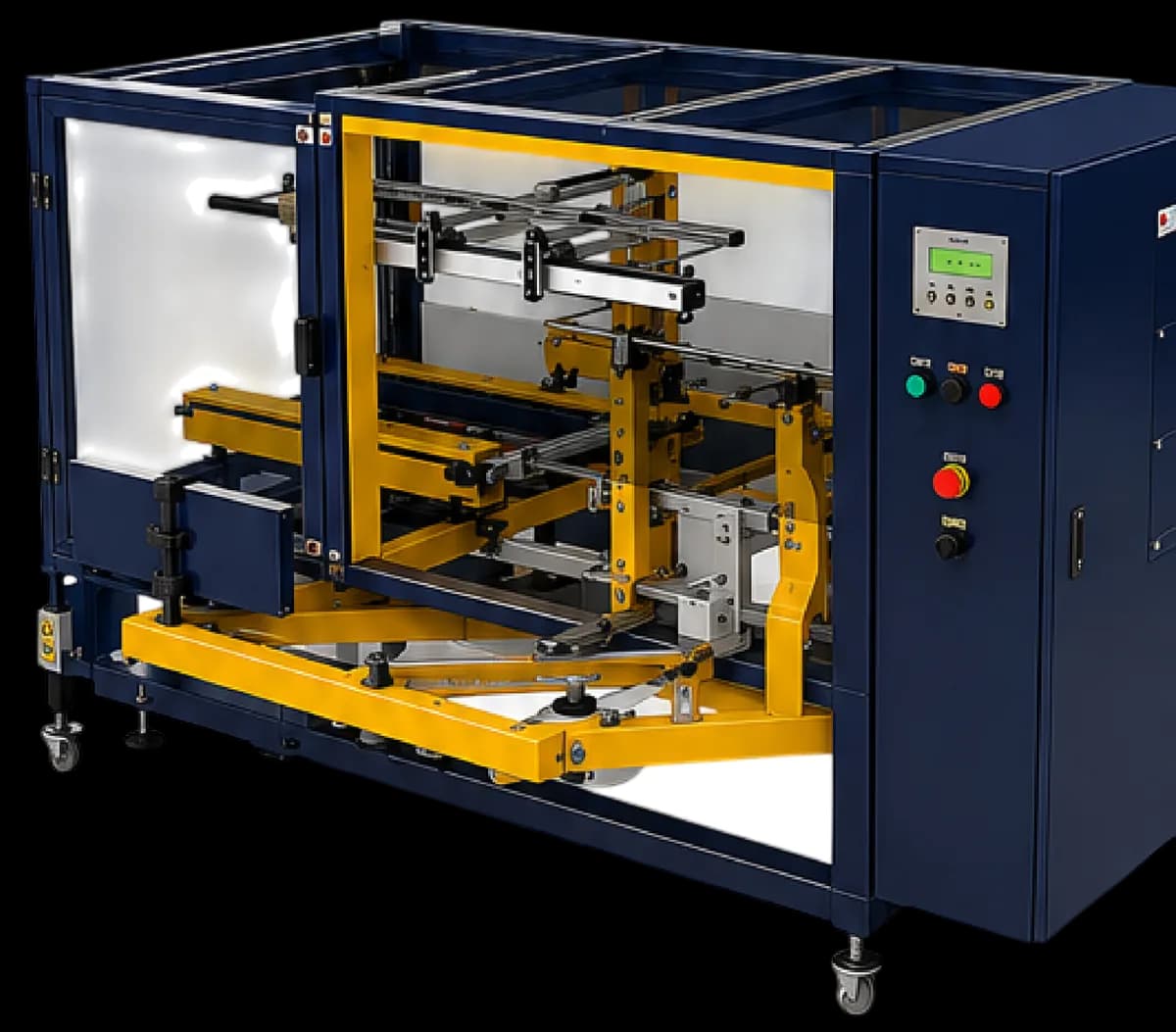 WP-20T automatic carton erector with safety interlocked guarding