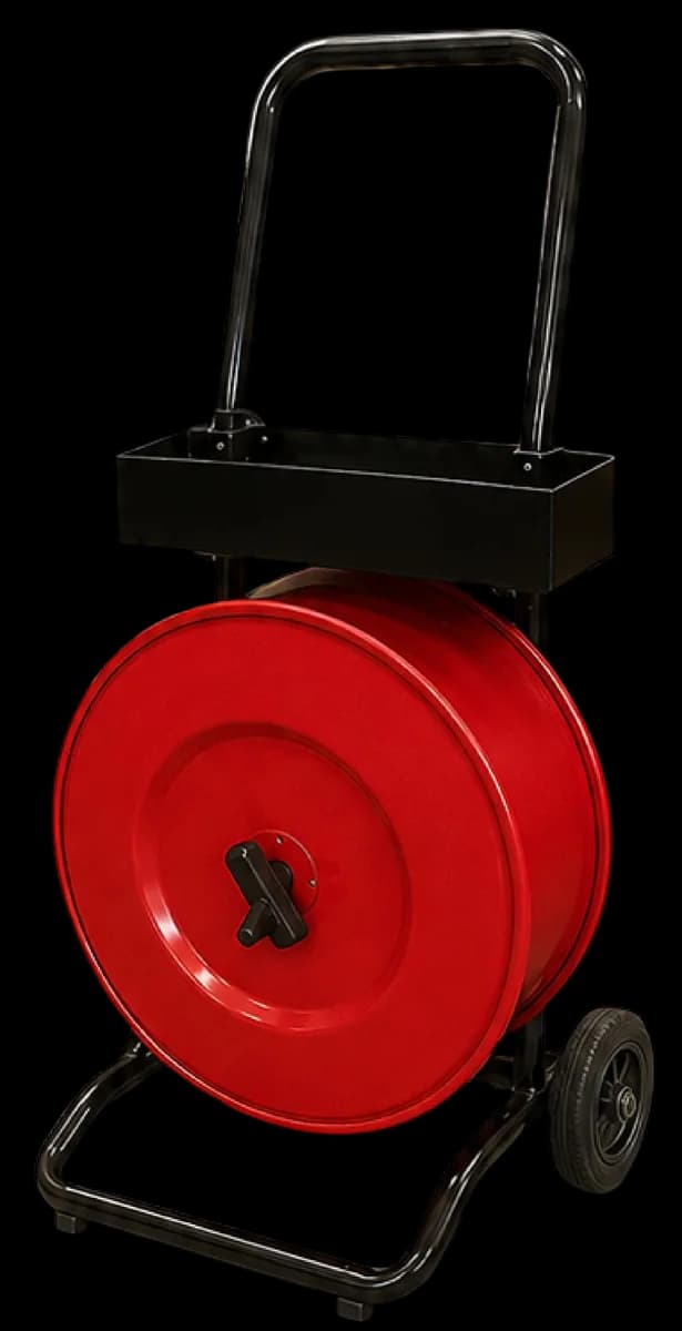WP-405 HD heavy duty mobile strap dispenser for PET and steel rolls